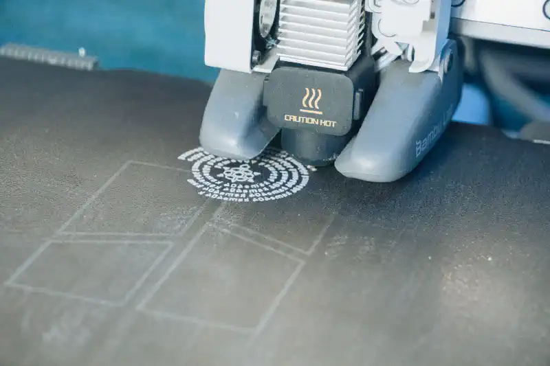 0.2mmノズルで印刷したテキスト部分。